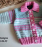 Hand Knitted Baby Girl''s Cardigan  9-18 months  - Image 3