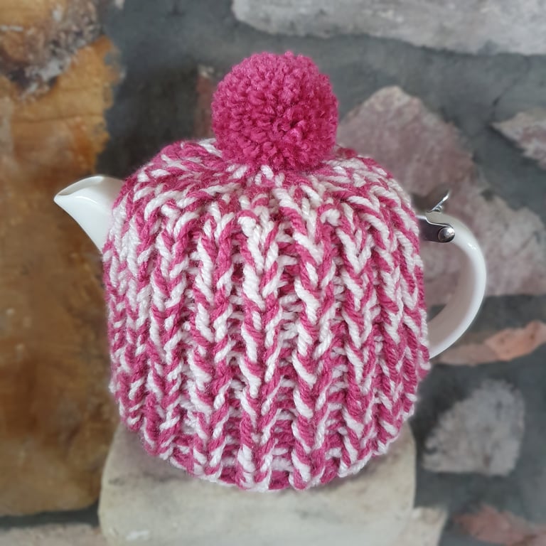 Vegan Tea Cosy, Cozy, Suki, For Life Stump Compatible, Hand Knitted