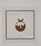 Set of 4 Christmas Cards – Santa Hat, Presents, Snowflakes & Pudding - 4x4 Inch  - Image 5