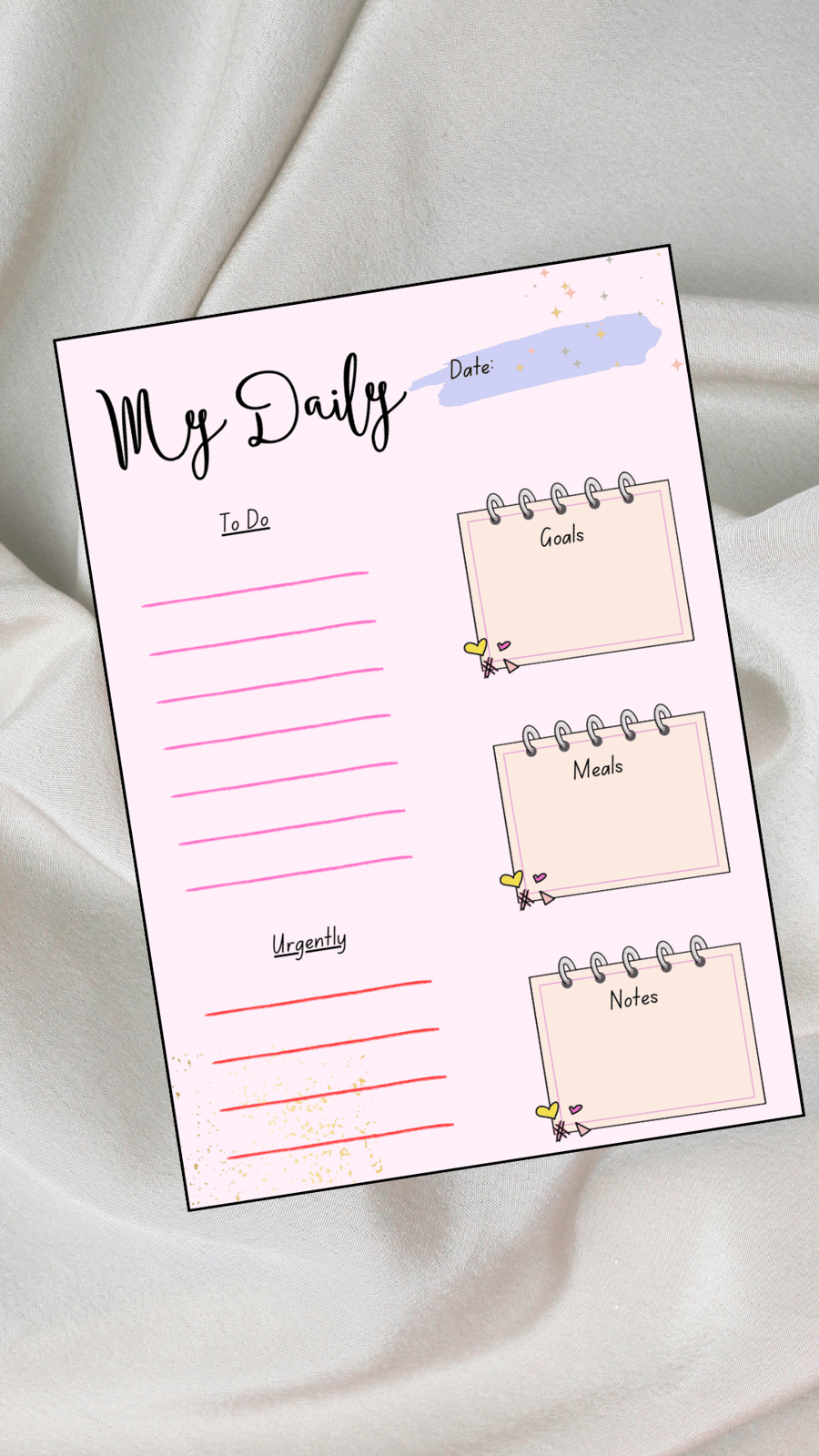 My Daily Planner Notepad 