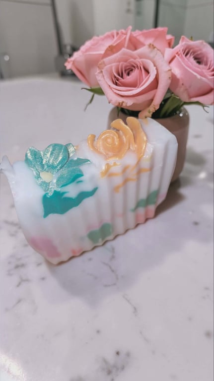 Rose handcrafted soap bar 120g 