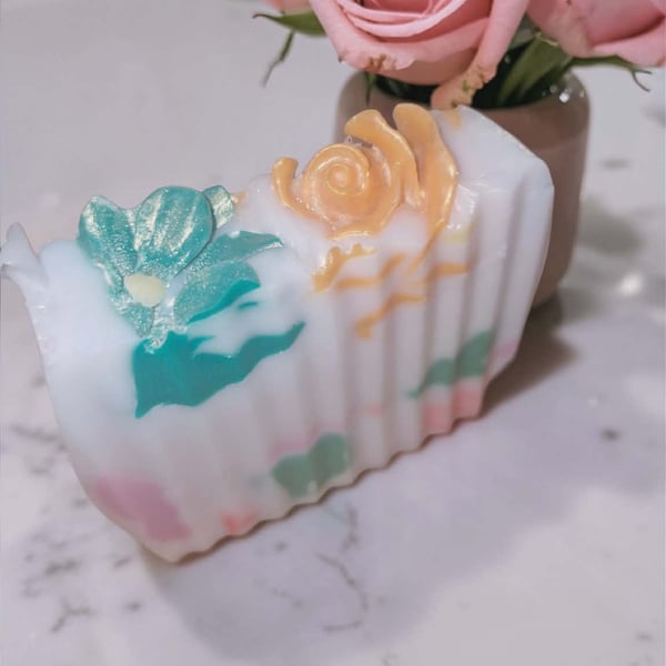 Rose handcrafted soap bar 120g 