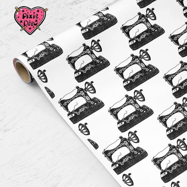 Sewing Machine Gift wrap