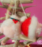 Santa & Mrs. Claus Handfelted Christmas Baubles  - Image 1