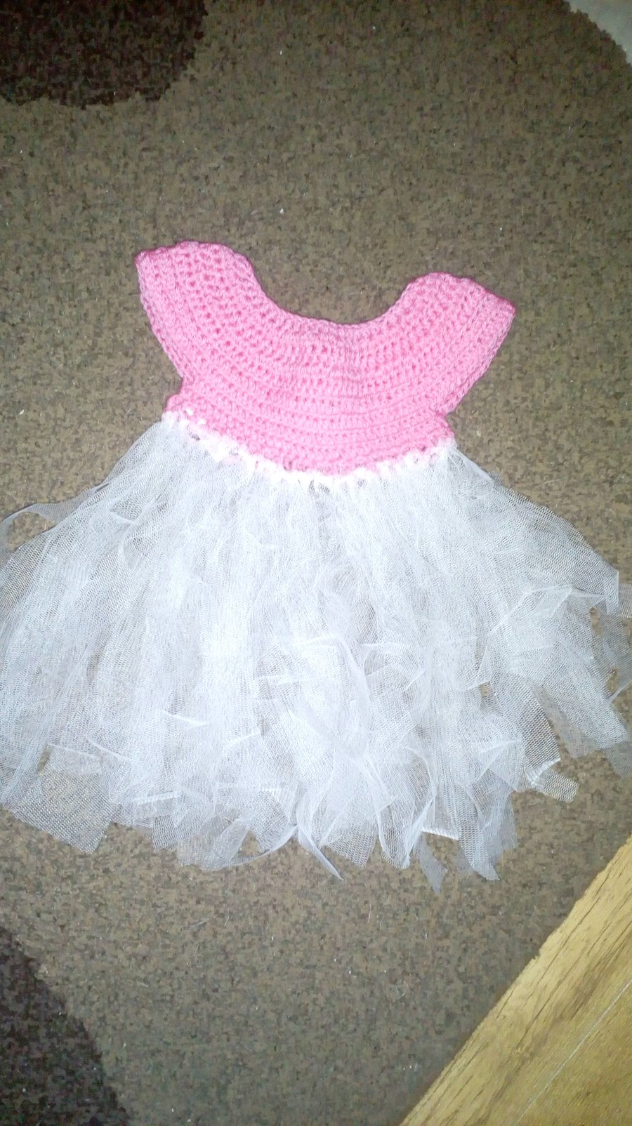 Crocheted baby girl 'cinderella' top 