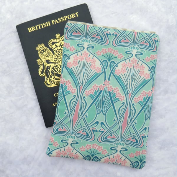 Passport Cover, made from Liberty Tana Lawn, Ianthe
