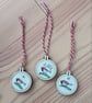 Tiny Embroidery Hoop Christmas Hanging Decoration  - Image 4