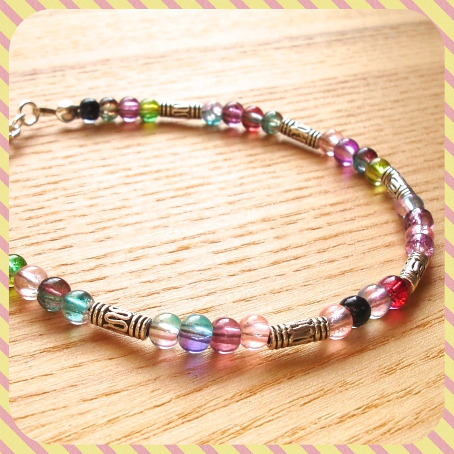 Multicolour Bead Bracelet