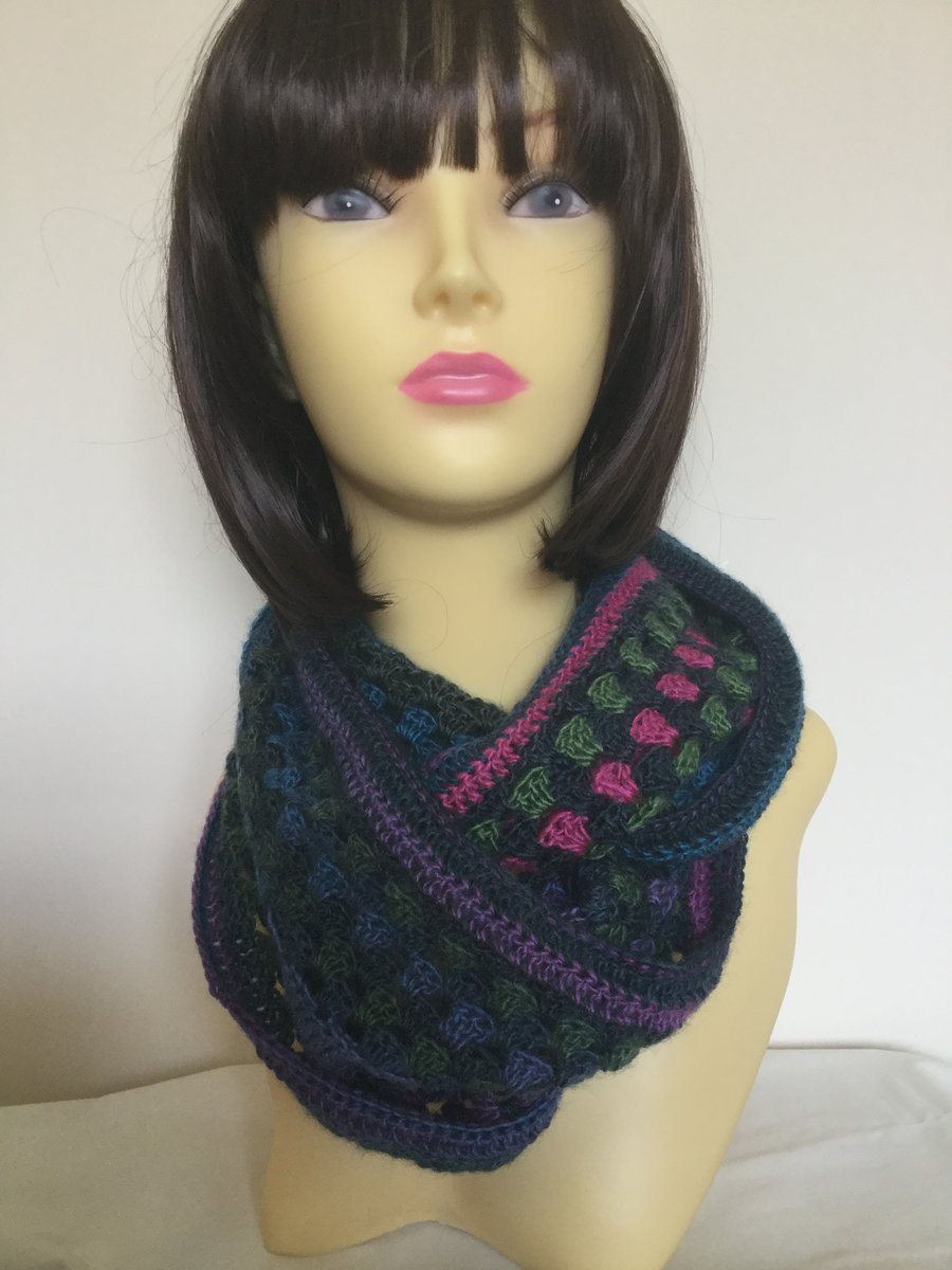 Crochet Infinity Loop Scarf