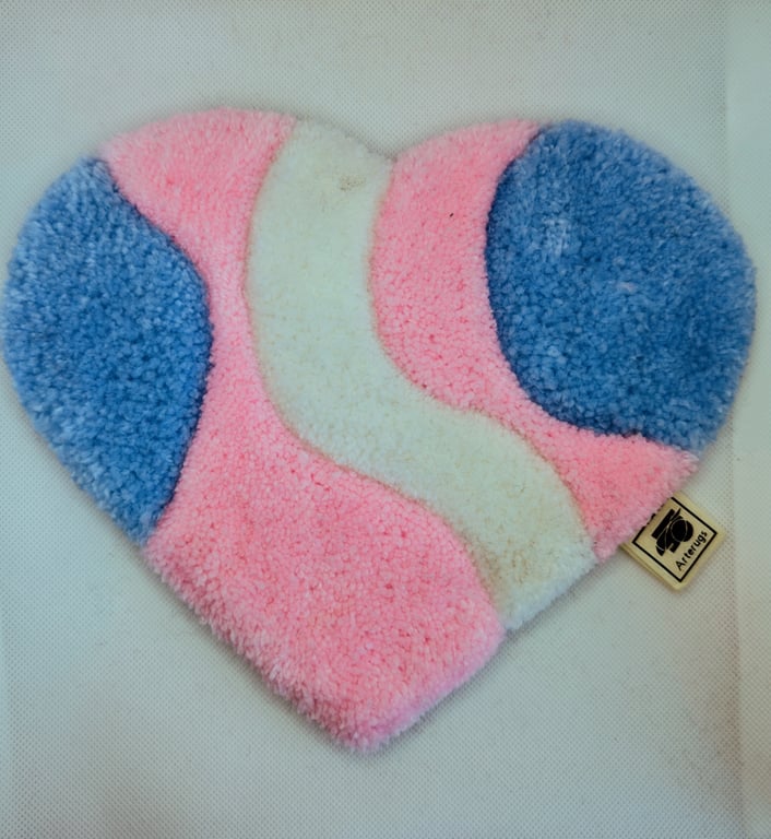 Heart shaped transgender flag