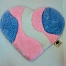 Heart shaped transgender flag