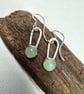 Minty Green Aventurine Dangle Silver Earrings for everyday wear. - Image 6