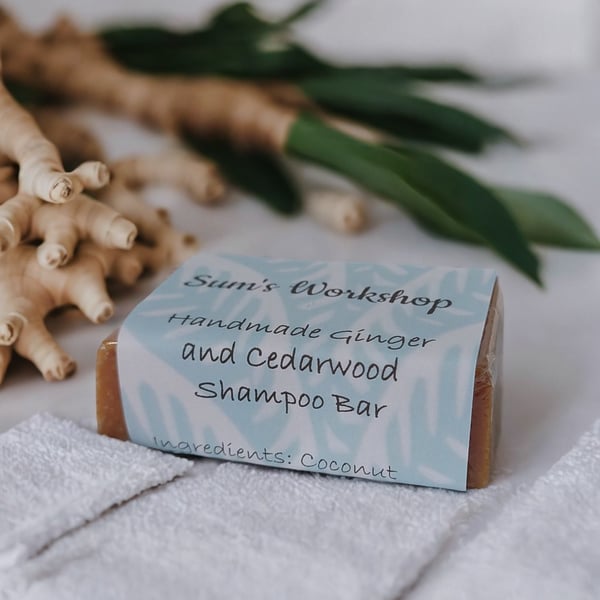 Handmade Ginger and Cedarwood Shampoo Bar