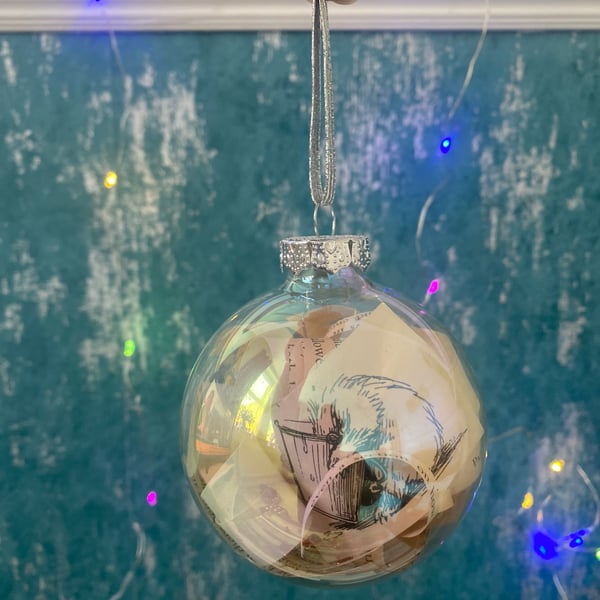 Paddington Bear Glass Bauble