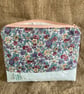 Liberty cotton makeup zipper cosmetic pouch bag ideal gift hand made.Free Post 