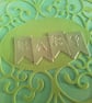  Baby card. New baby card. Baby girl. Baby boy.  Ref 329.  - Image 2