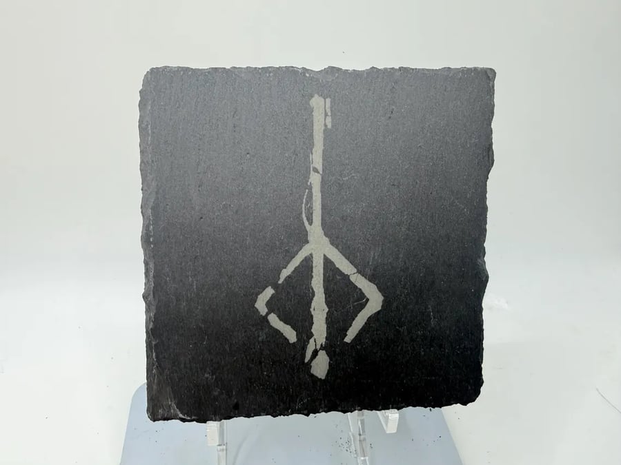 Bloodborne Rune Laser Etched Coaster