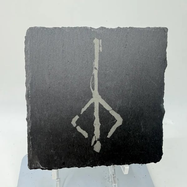 Bloodborne Rune Laser Etched Coaster