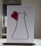 Feline the Love, Blank Card - Image 2