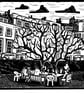 Linocut print commission.