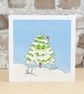 Christmas Card Robin Tree - Image 1