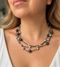 Handmade Pearl & Crystal Necklace – Mallorca & Freshwater Pearls