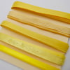 Ribbon selection 5 x 2m yellow and lemon Easter Springtime 