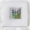 HAND EMBROIDERED GREETINGS CARD LAVENDER