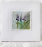 HAND EMBROIDERED GREETINGS CARD LAVENDER - Image 1