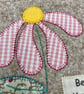 Pretty pink daisy appliqué card for Mummy - Image 4