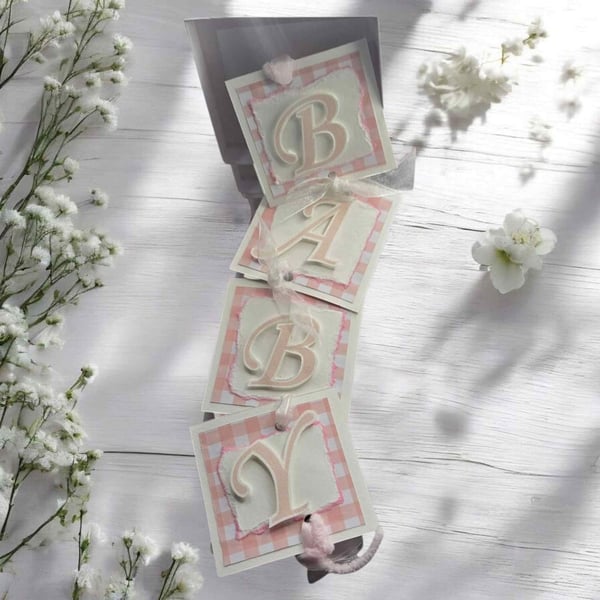 Personalised Fragranced Card - Cascade Card - New Baby
