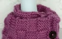 Basket weave wrap-around scarves and neck warmers 100% pure wool 