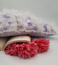 Frill feature cushion in purple and white. Free uk delivery  - Image 10