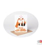 Fox Partner Birthday Card, A6 Birthday Card, Cute Animal Birthday Card
