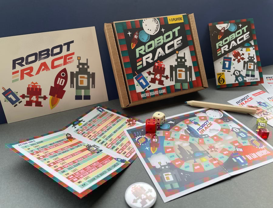 ROBOT RACE - MICRO BOARD GAME