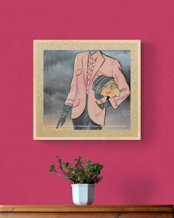 'Couture' print of handmade collage