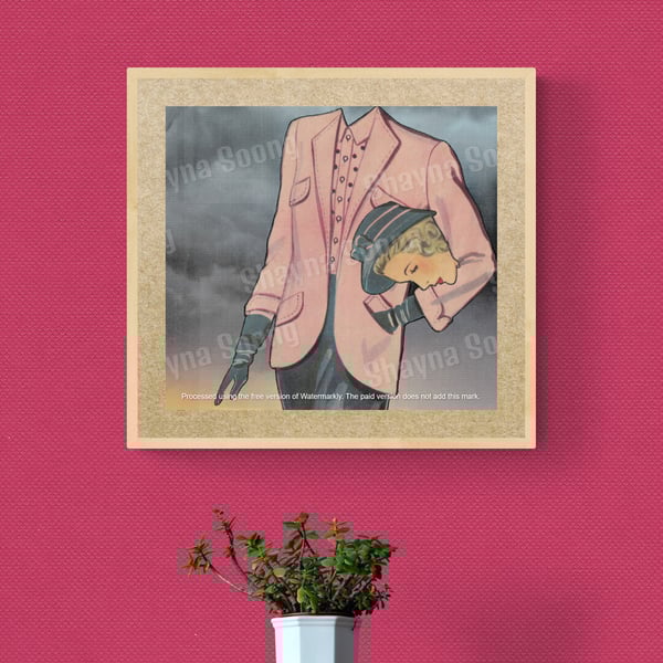 'Couture' print of handmade collage