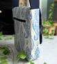 Blue and Cream Paisley, Water-resistant Oilcloth Small Cross Body Bag, Phone Bag - Image 7