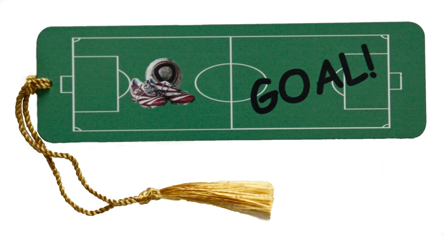 Football Bookmark for the footballer who is also a reader