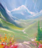 Caught in the Act is a framed print on canvas an idyllic alpine scene exploding  - Image 5