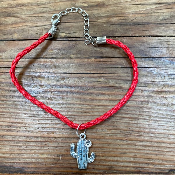 Red Cactus Bracelet (407)