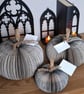 Set of 3 Black Pumpkin Book Gift - Handmade Halloween Decoration - Image 2