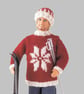 VINTAGE KNITTING PATTERN PDF Snowflake Sweater for Doll