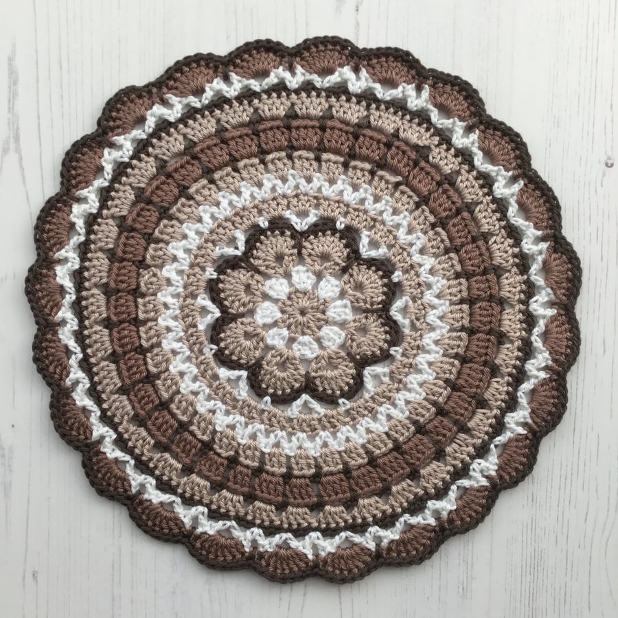 Crochet Mandala Table Mat Doily