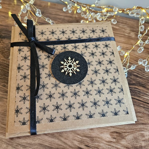 Rustic Handcrafted Christmas Cards 