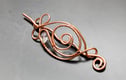 Copper hair slide