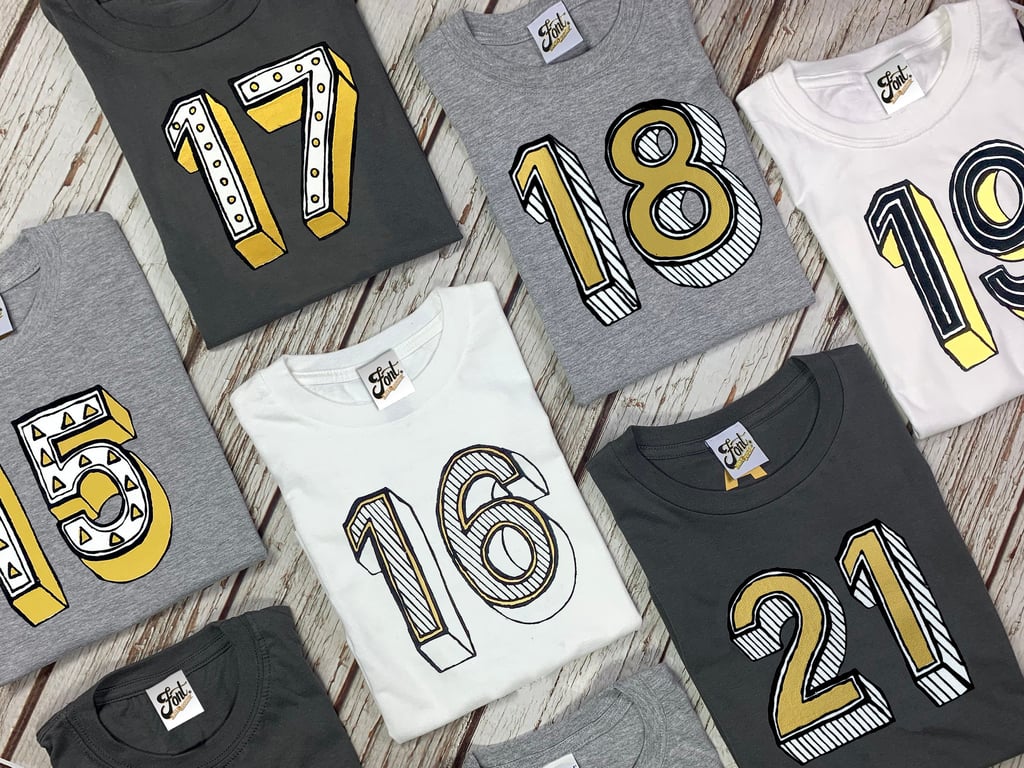 Birthday outfit, 15, 16, 17, 18, 19, 20 and 21 year old Male female Number 