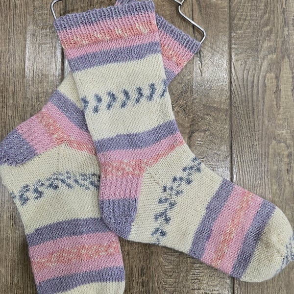 Handmade Boot Socks 5-6 with a twinkle