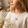 Childs Personalised Name Necklace with Unicorn and Birthstone - Gift Boxed
