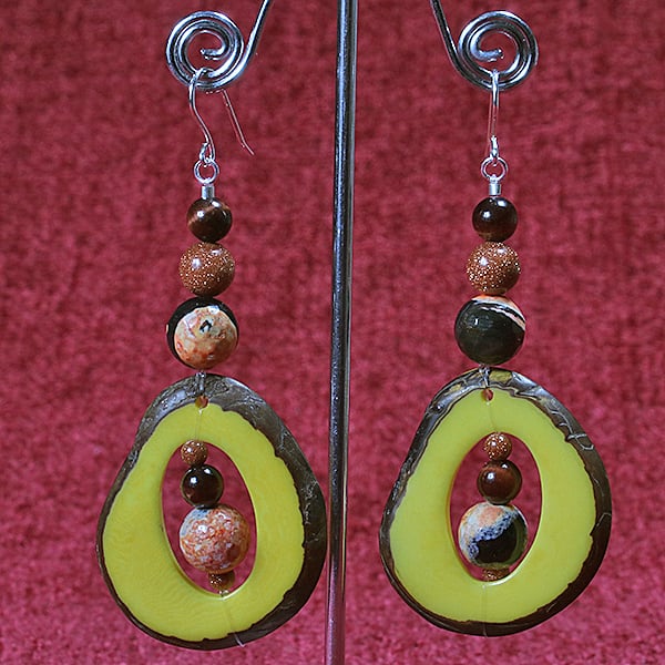 Fire Gold Earrings.